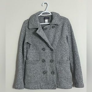 Patagonia Women’s Medium Gray Long Sleeve Double Button Down Sweater